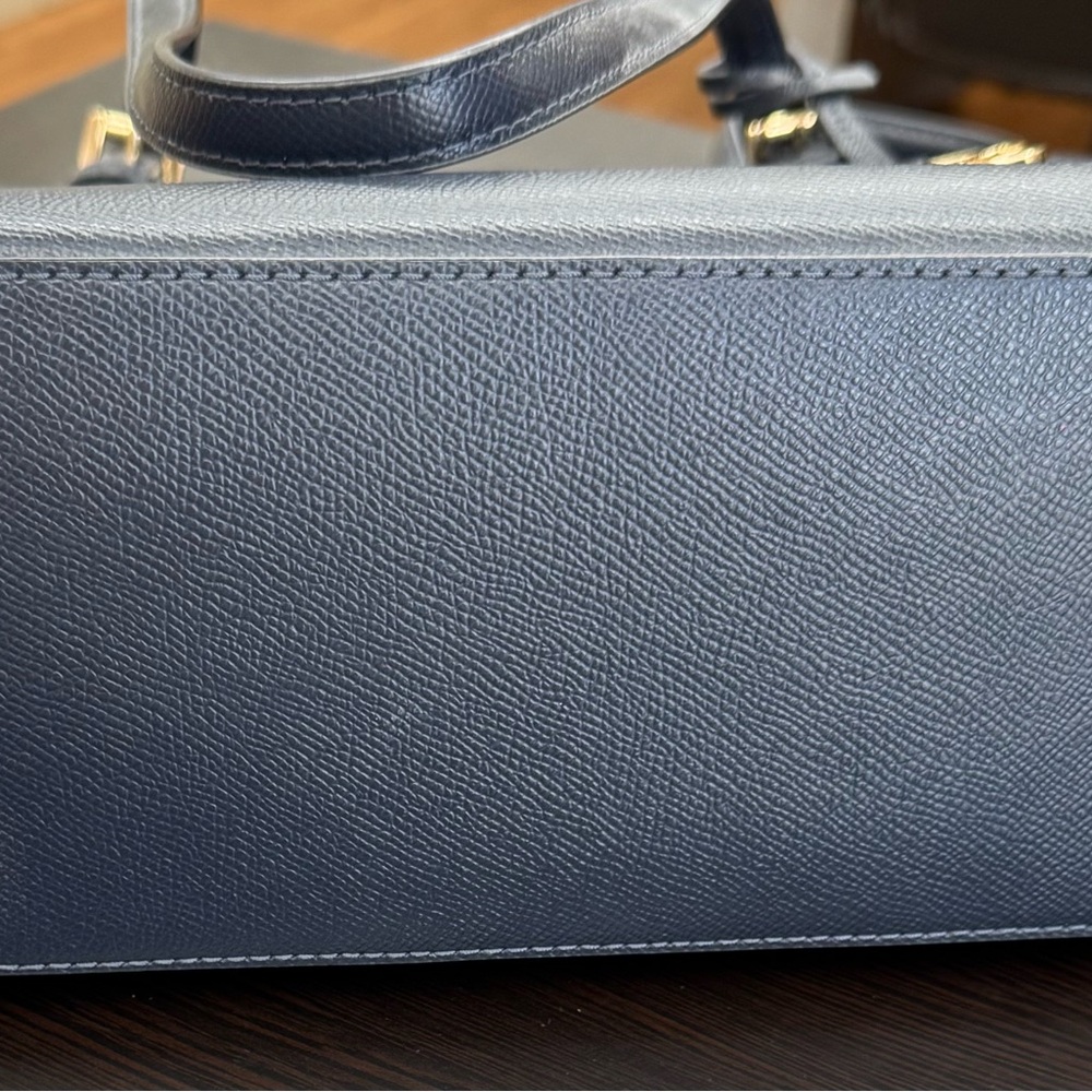 Michael Kors Dark Blue Tote with Gold Accents - Picture 6 of 6